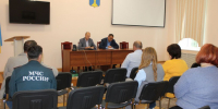 Состоялось очередное заседание КПЛЧС в связи с ситуацией сложившейся с подтоплением отдельных населенных пунктов. - Демянский район