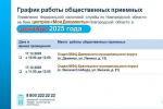 График работы общественных приемных.